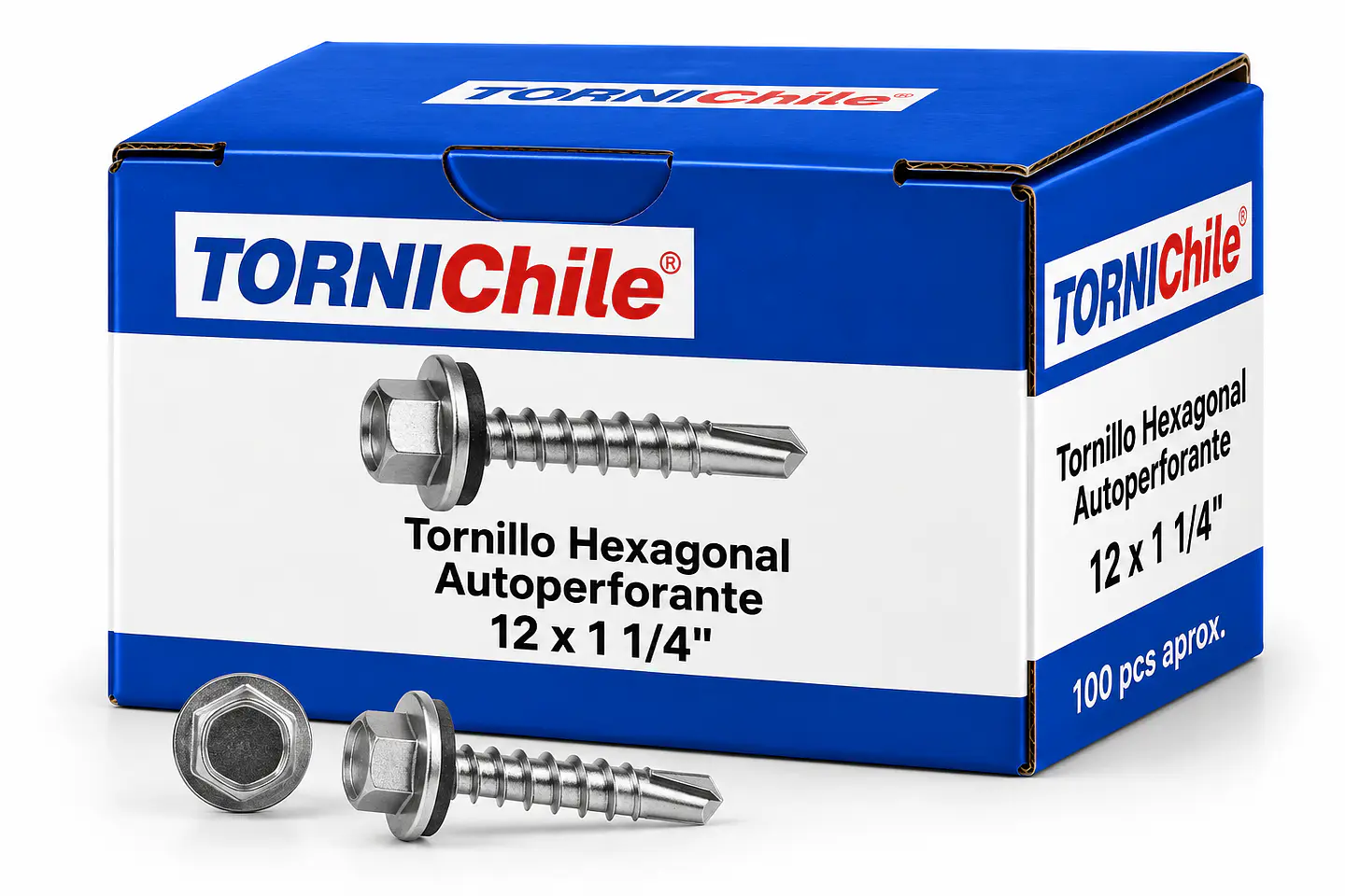 Tornillo Hexagonal Autoperforante 12x1 1/4 1