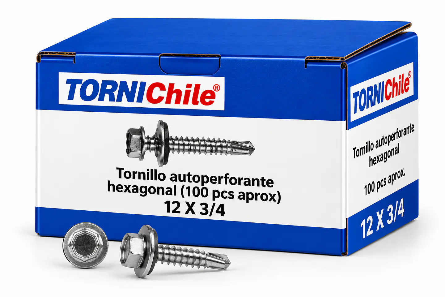 Tornillo Hexagonal Autoperforante 12x3/4 1