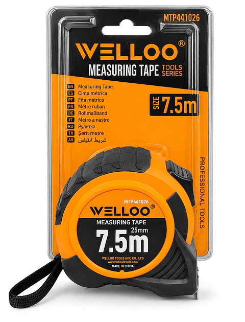Huincha de Medir Wello 7.5 Metros