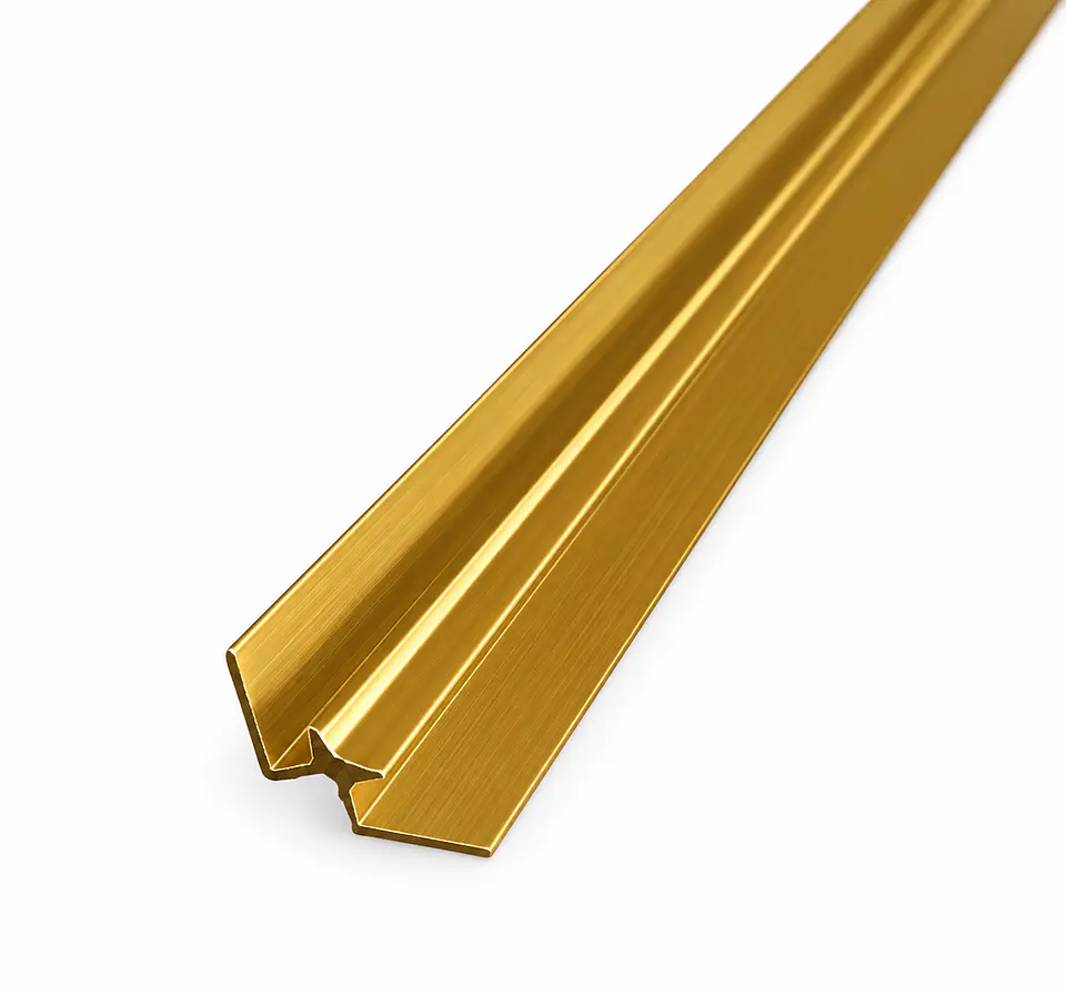 Perfil para Plancha Marmoleada Esquinero Interior Dorado 1