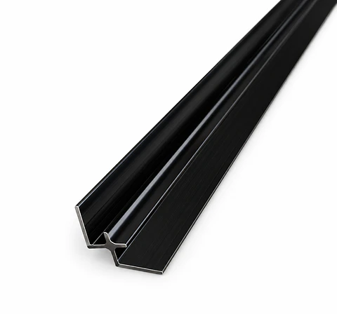 Perfil para Plancha Marmoleada Esquinero Interior Negro