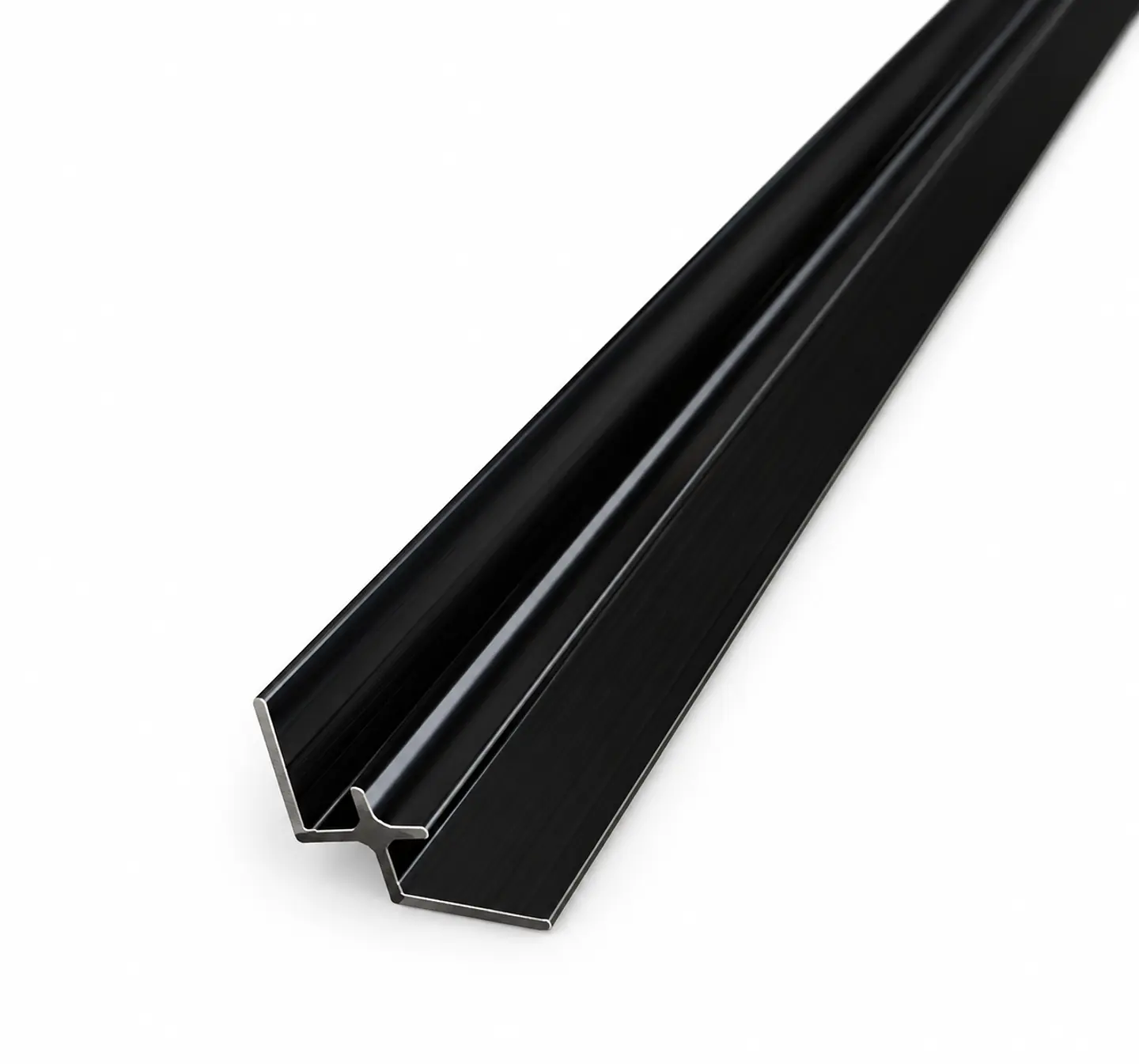 Perfil para Plancha Marmoleada Esquinero Interior Negro 1