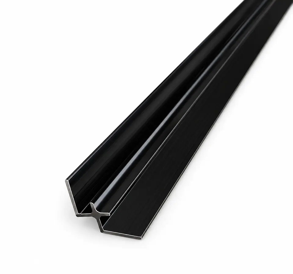 Perfil para Plancha Marmoleada Esquinero Interior Negro 1