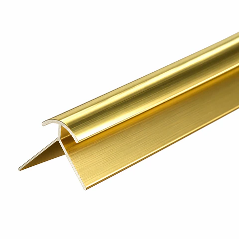 Perfil para Plancha Marmoleada Esquinero Exterior Dorado