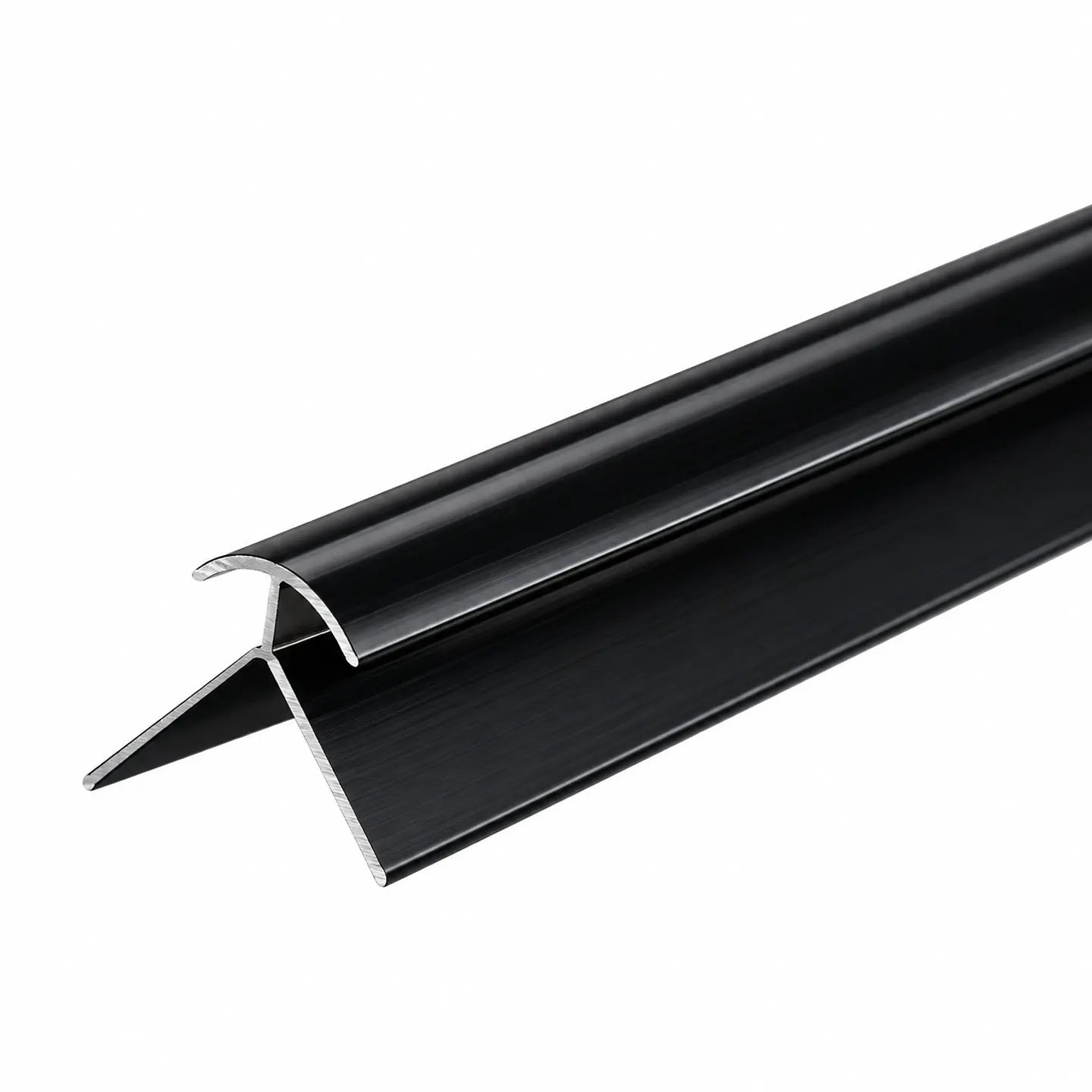 Perfil para Plancha Marmoleada Esquinero Exterior Negro 1