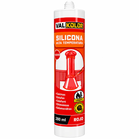 Silicona Alta Temperatura Roja