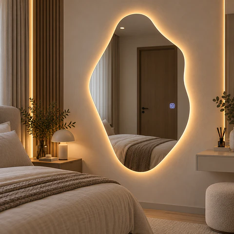 Espejo LED 80x50cm Irregular Sin Marco L14