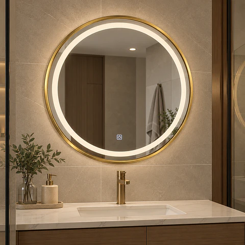Espejo LED 60cm Golden Redondo L04-60-G