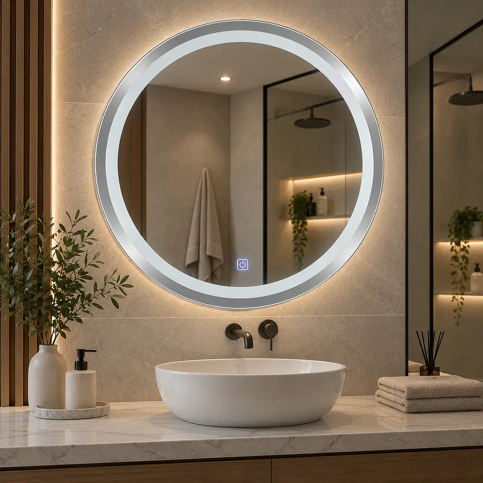 Espejo LED 60cm Silver Redondo L04-60-S 1