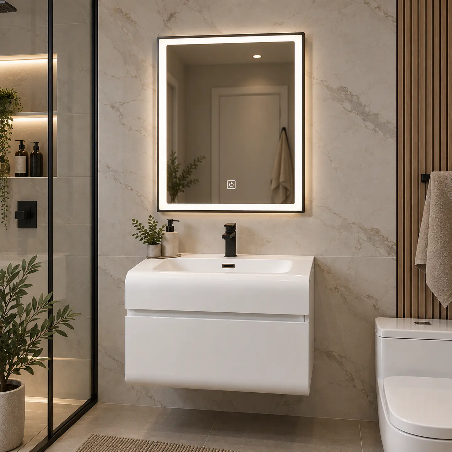 Mueble Vanitorio con Espejo 60CM 1