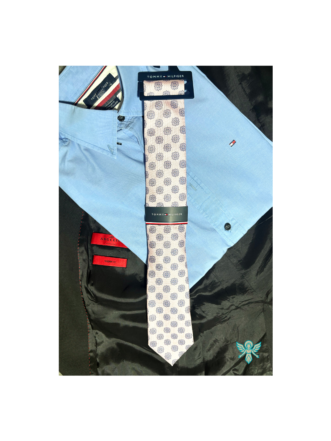  CORBATAS TOMMY HILFIGER – Edición Rosada con Patrón Floral 1