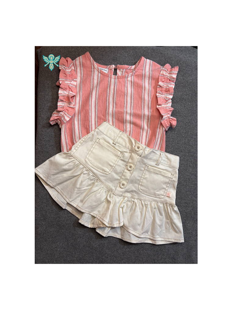 CONJUNTO CALVIN KLEIN POLERA FALDA GIRL 1