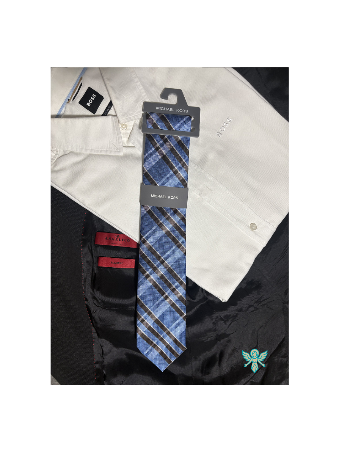 CORBATAS MICHAEL KORS GAMBLE MINI NAVY 1