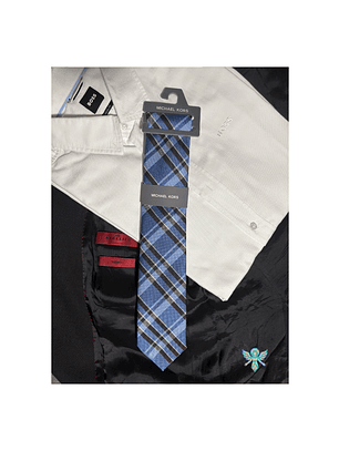 CORBATAS MICHAEL KORS GAMBLE MINI NAVY