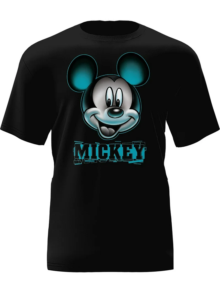Polera Disney Mickey Camiseta para Adulto Que Brilla en la Oscuridad 3