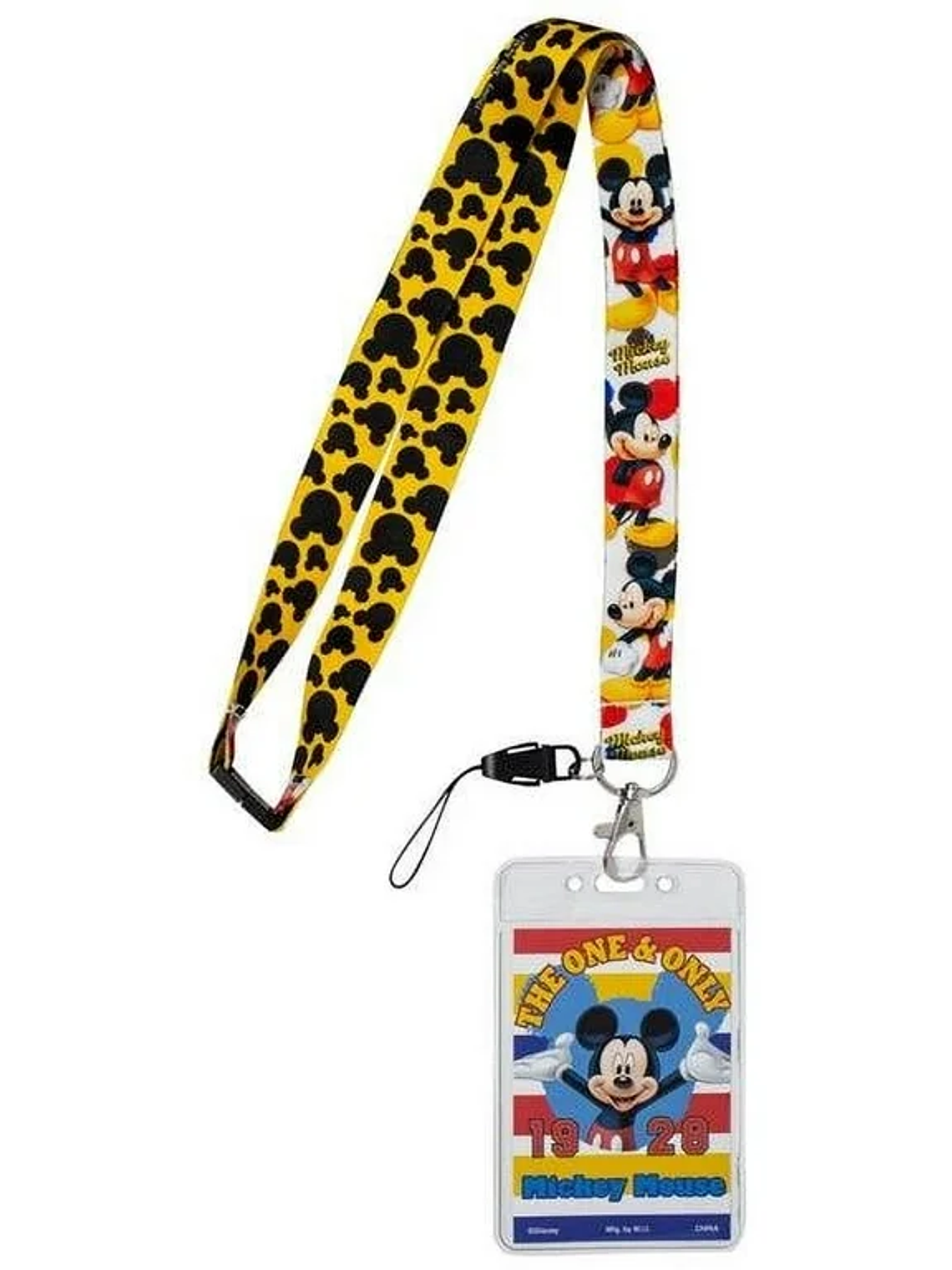 PORTA CREDENCIAL DISNEY Mickey Mouse Disney Cordón con Tarjetero 2