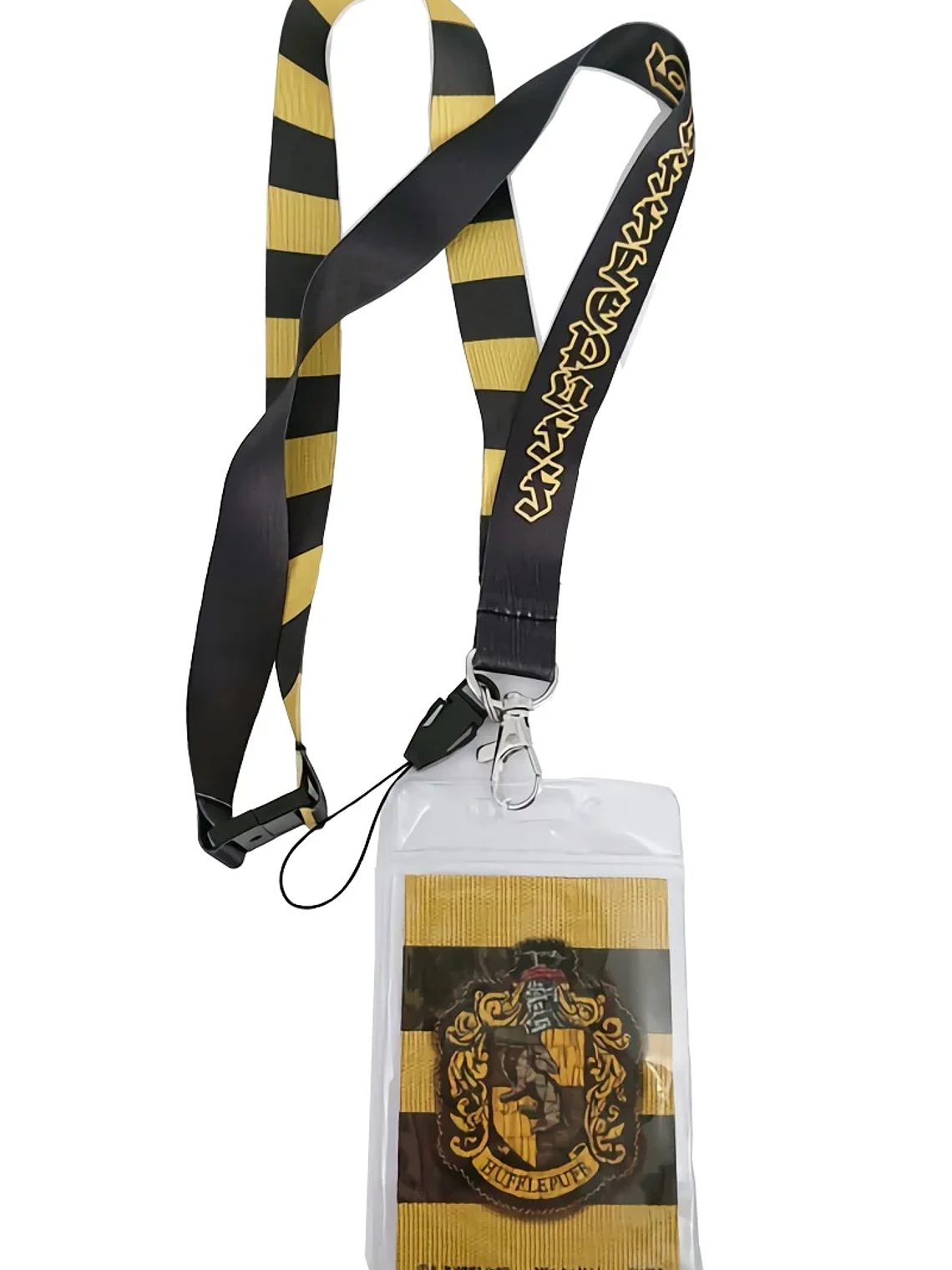 PORTA CREDENCIAL HARRY POTTER Cordón Hufflepuff con Tarjetero 2