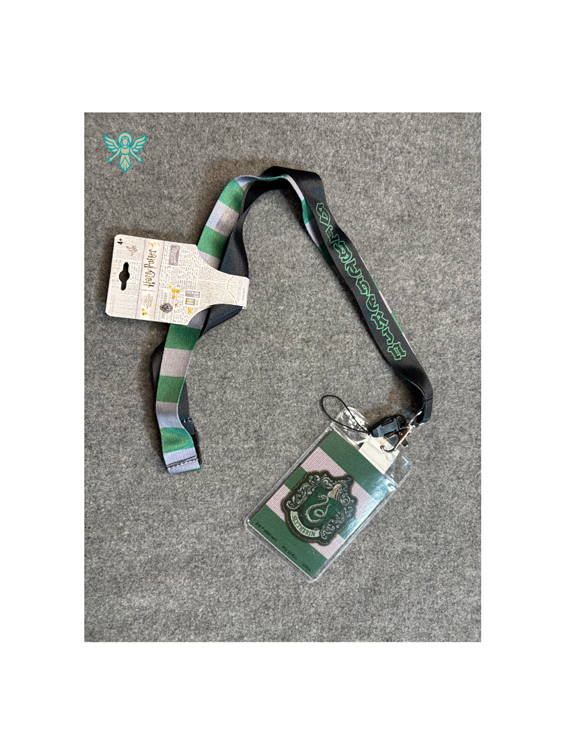 PORTA CREDENCIAL Harry Potter Cordón Slytherin con Tarjetero 1