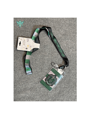 PORTA CREDENCIAL Harry Potter Cordón Slytherin con Tarjetero