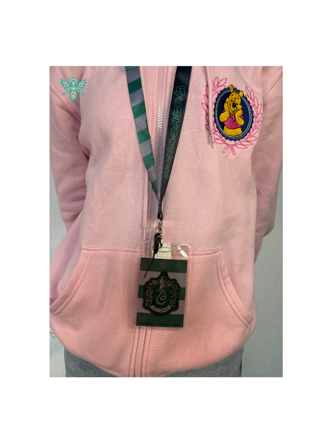 PORTA CREDENCIAL Harry Potter Cordón Slytherin con Tarjetero 2