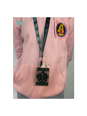 PORTA CREDENCIAL Harry Potter Cordón Slytherin con Tarjetero