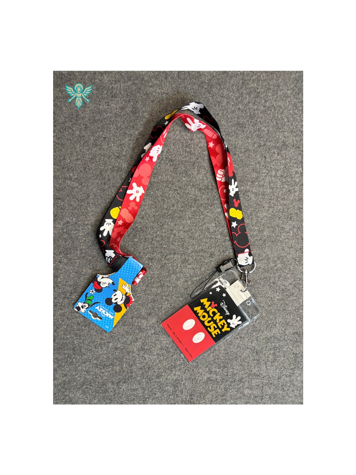 PORTA CREDENCIAL DISNEY Cordón con Tarjetero - Mickey 1