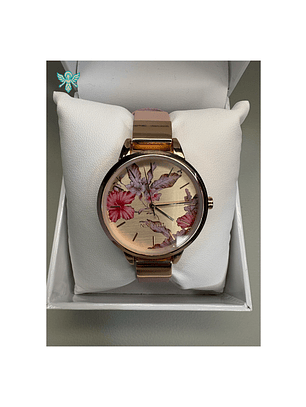 RELOJ NINE WEST  RELOJ FLORAL
