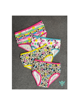 ROPA INTERIOR NIÑA DISNEY MINNIE 4 PACK