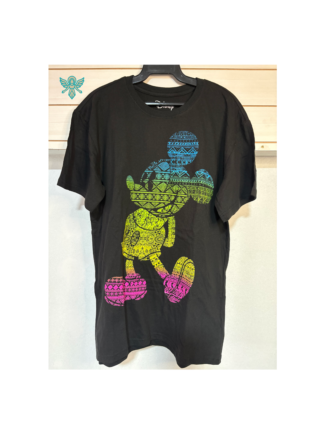 Polera Disney Mickey Mouse Camiseta Unisex Arcoíris 1