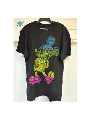 Polera Disney Mickey Mouse Camiseta Unisex Arcoíris