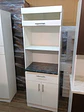 Mueble para horno y microondas blanco con vidrio  - Miniatura 2