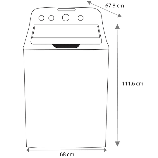 Lavadora Automática LMA-79114WBAK0 de 19 kg. Color Blanca