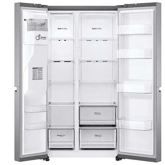 Refrigerador Dúplex VS27LIP de 27 p3 en Acero Inoxidable Despachador Hielo y Agua