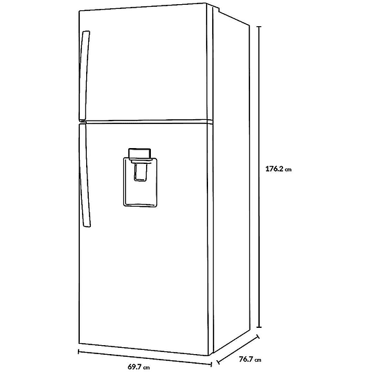 Refrigerador Automático WRT-1650GGEX de 16 p3 Color Glam Silver