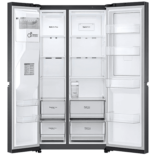 Refrigerador Dúplex VS22JNT NoPlumbingde 22 p3 en Color Negro Despachador Hielo y Agua