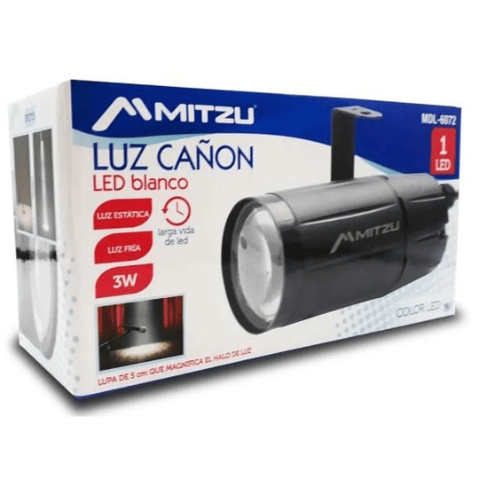 Luz cañón Mitzu MDL-6072 LED WH 3W