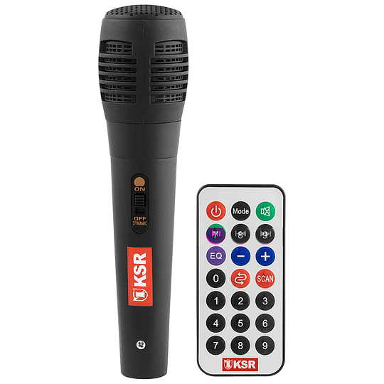 Bafle profesional MSA-7515SC recargable 15” 30,000 W PMPO Con micrófono alámbrico