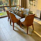 Juego de comedor 6 sillas Habanna + Base acordeón + Vidrio biselado - Miniatura 2