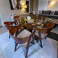 Juego de comedor 6 sillas Kiara + Base W + Vidrio  - Miniatura 1