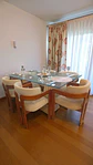 Juego de comedor 6 sillas Daniela+ Mármol + Vidrio Biselado - Miniatura 1