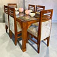 Juego de comedor 6 sillas Victoria + Mesa pata León + Vidrio - Miniatura 1
