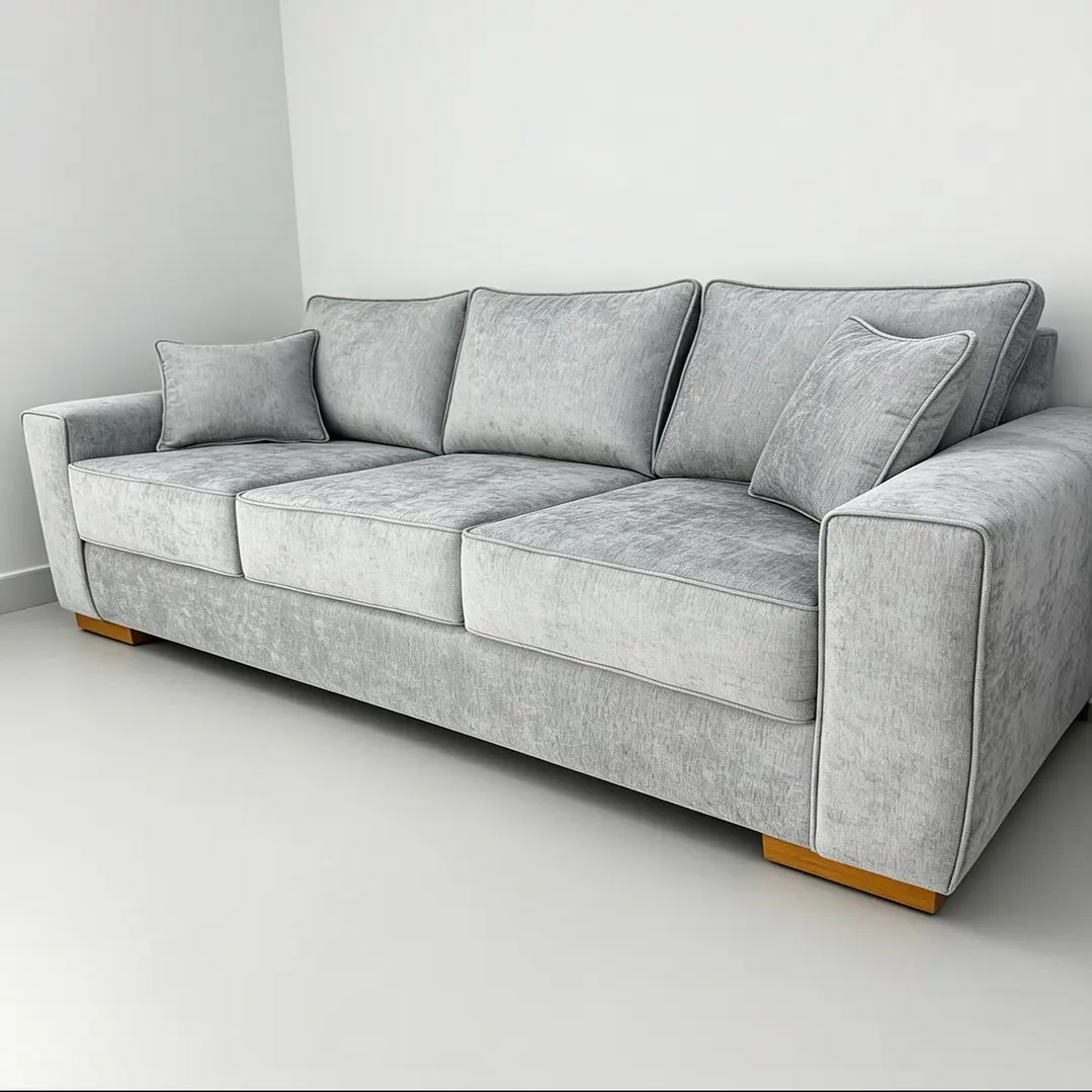 SOFA VICTORIA 3CUERPOS GRIS CLARO TAPIZ ANTIFLUIDOS 2