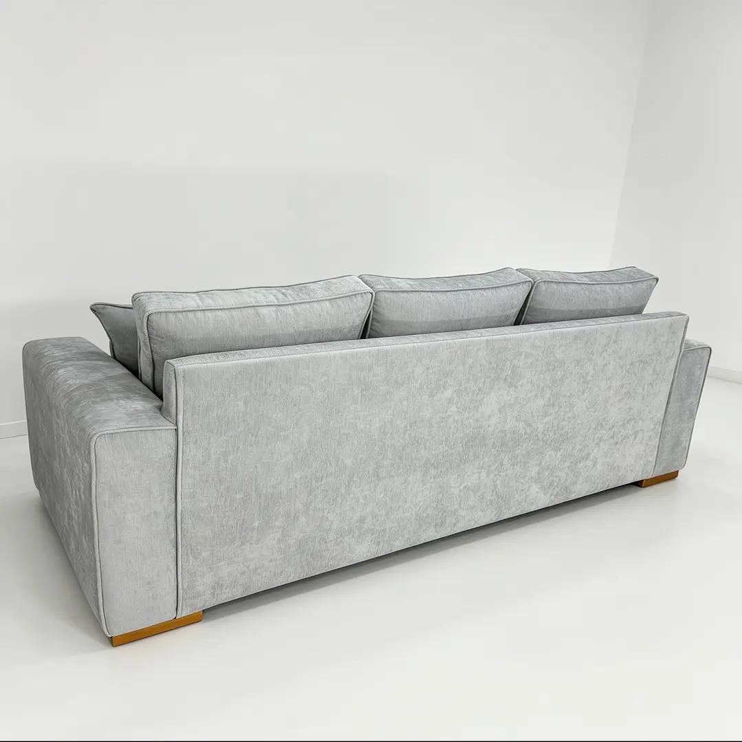 SOFA VICTORIA 3CUERPOS GRIS CLARO TAPIZ ANTIFLUIDOS 4