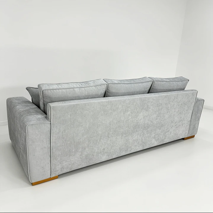 SOFA VICTORIA 3CUERPOS GRIS CLARO TAPIZ ANTIFLUIDOS 4