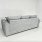 SOFA VICTORIA 3CUERPOS GRIS CLARO TAPIZ ANTIFLUIDOS - Miniatura 4