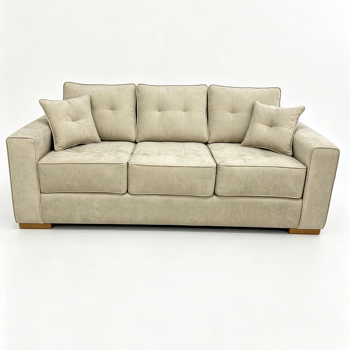 Sofá Esmeralda 3C Tapiz Antifluidos Beige 5