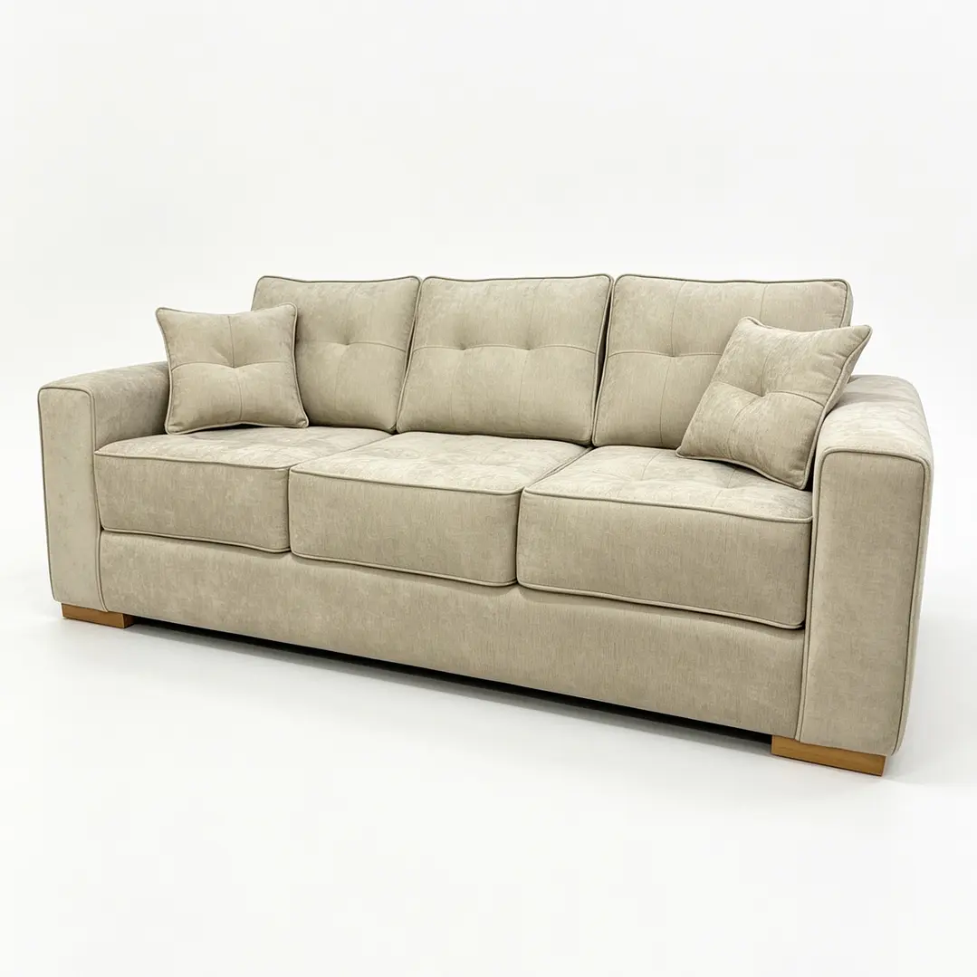 Sofá Esmeralda 3C Tapiz Antifluidos Beige 4