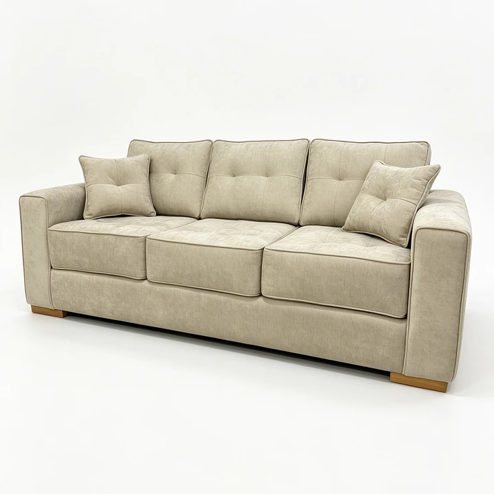 Sofá Esmeralda 3C Tapiz Antifluidos Beige 4