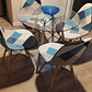 Mesa Redonda 80 cms + 4 Sillas Patchwork - Miniatura 1