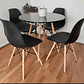 Mesa Redonda 80cm + 4 Sillas Eames - Miniatura 2